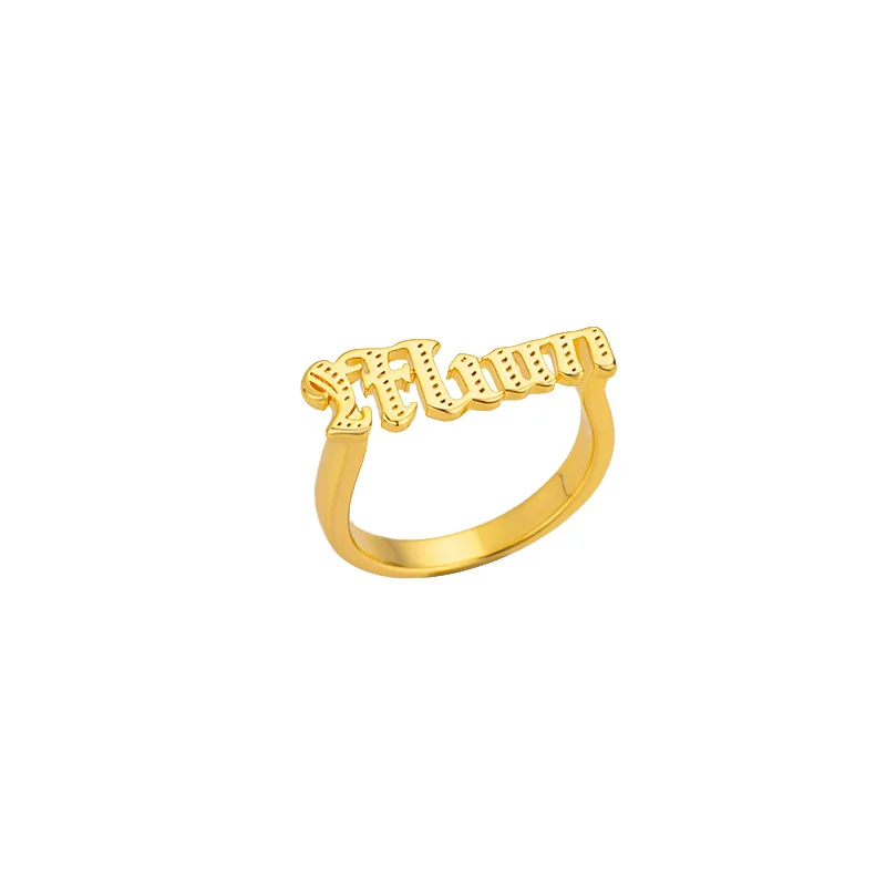 Letter Dad Mom Rings for Women Goth Gold Color Queen King Letters Ring Aesthetic Party Jewelry anillos Mother\'s Day Jewelry Gift