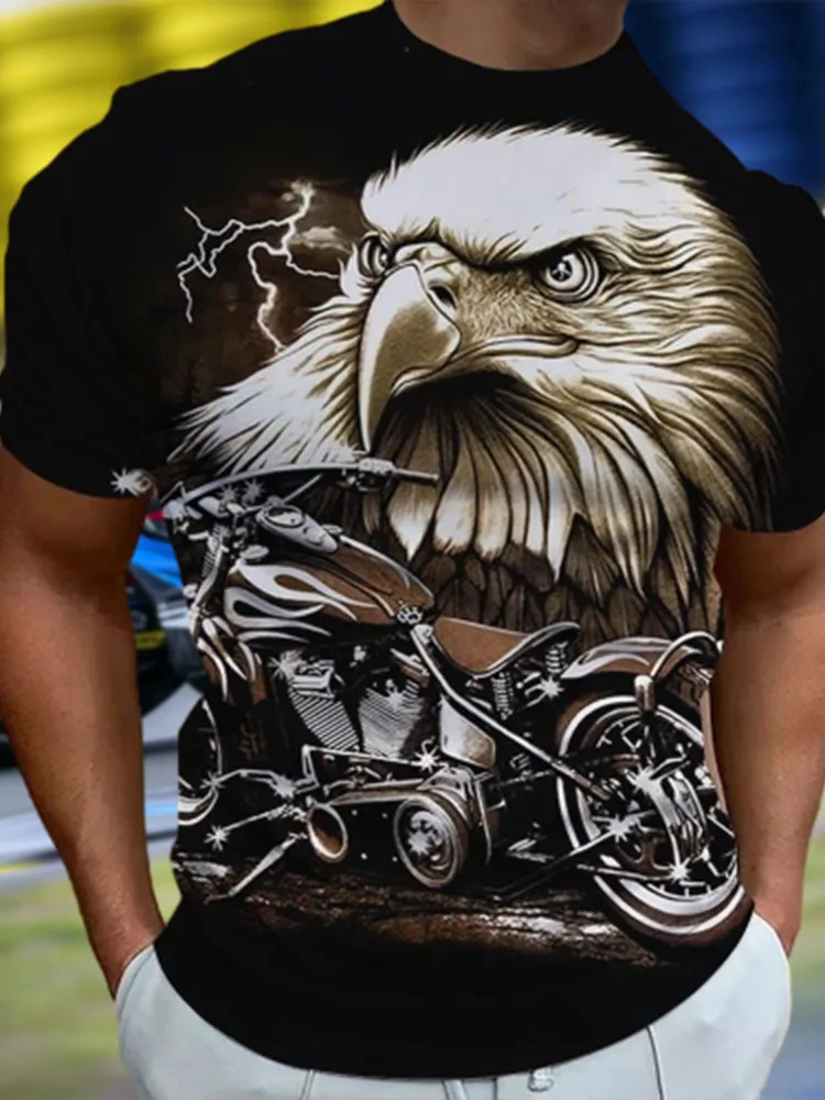 

3D Graphic New Summer Motorcycle Athletic Quick - Dry Casual T - Shirt Cool Ventilated Design for Riders