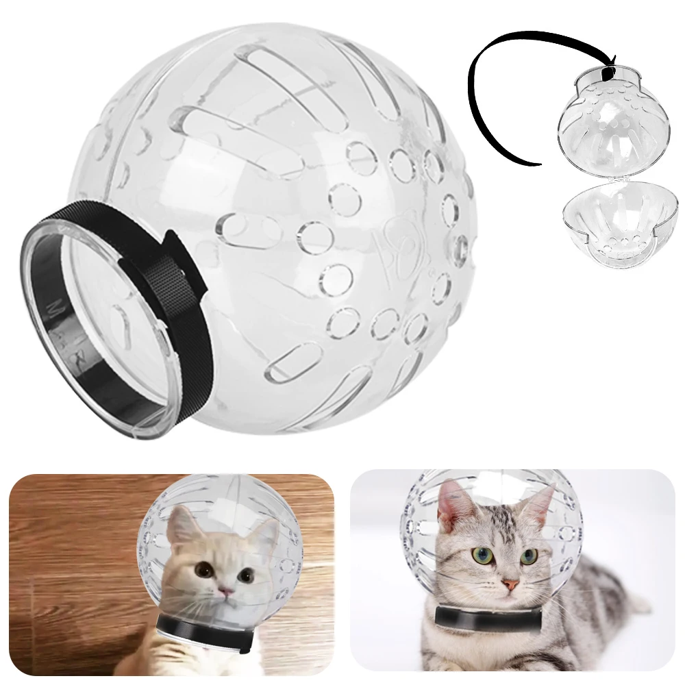 

Protective Space Hood Anti-Bite Breathable Anti-Licking Cat Muzzle Grooming Mask Bath Grooming