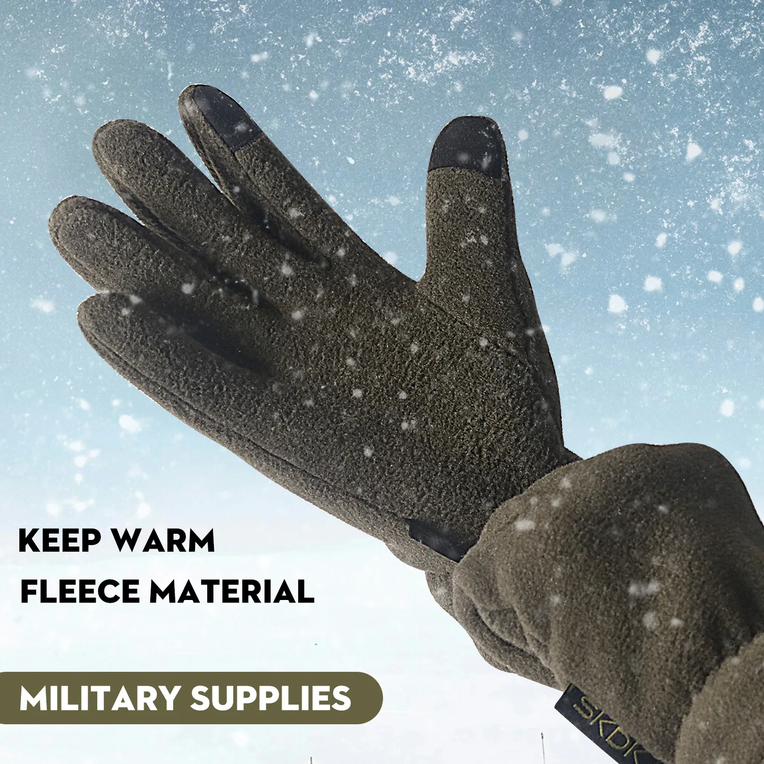 

Winter Outdoor Hiking Fleece Warm Gloves Anti-Cold Breathable Touchscreen Gloves