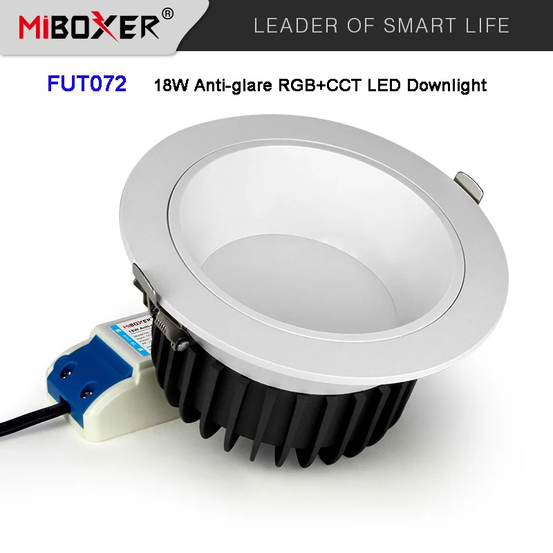 MIBOXER Smart RGBCCT LED typu Downlight 6W/12W/18W pracy z aplikacją/głosem/RF pilot zdalnego sterowania