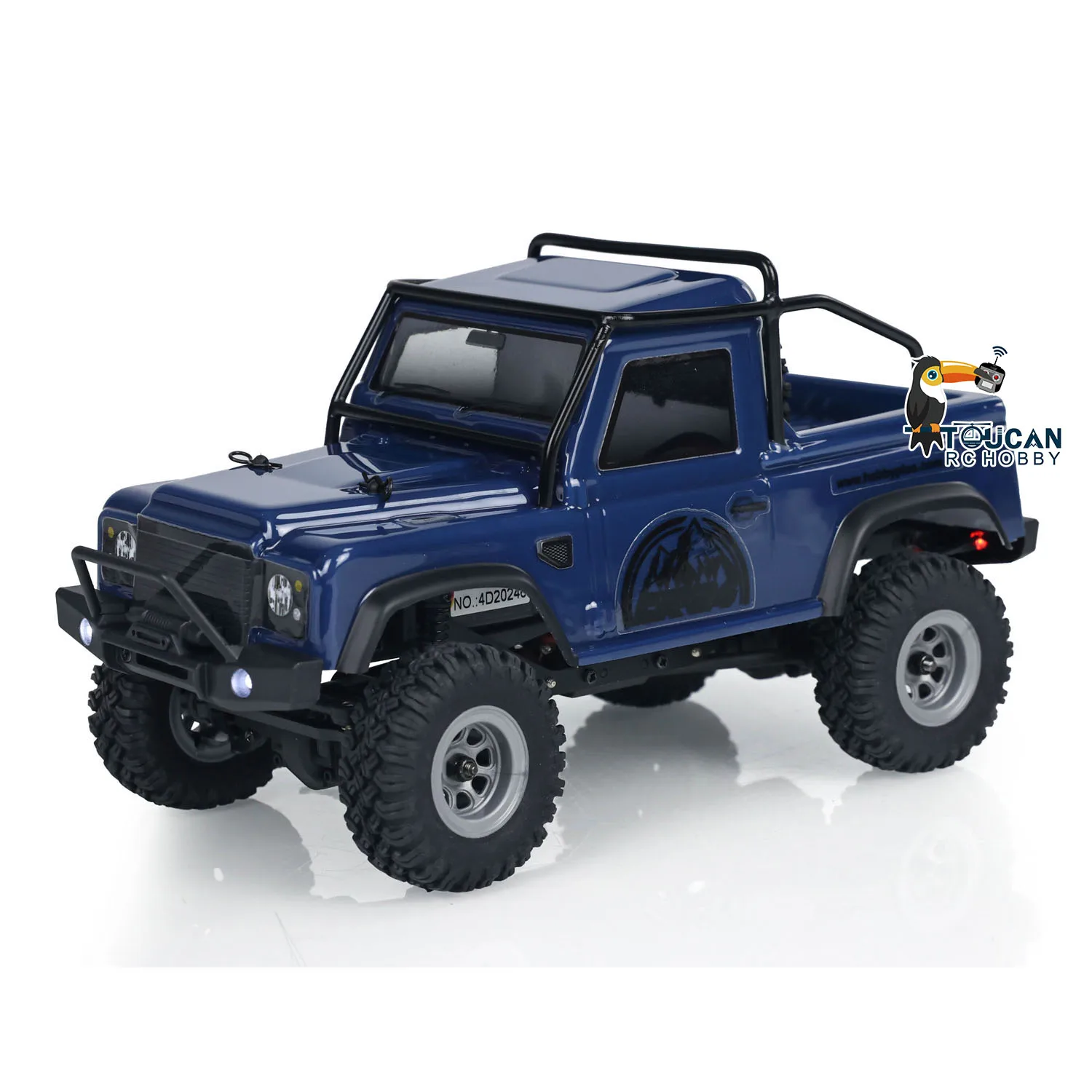 1/24 صغير 4x4 التحكم عن بعد تسلق الزاحف سيارة 4WD RC لعبة على الطرق الوعرة نموذج سيارة للأطفال الكبار هواية درب TH24008-SMT7