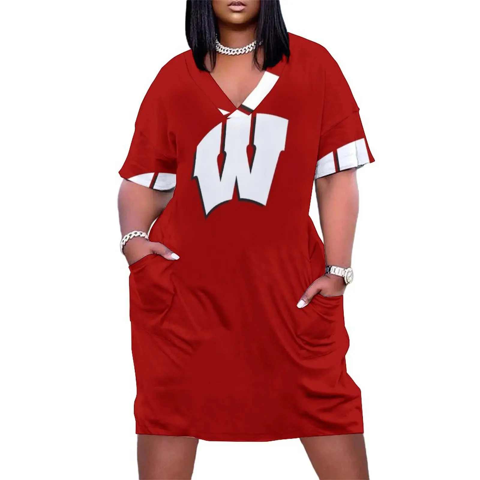 

UW Badgers, Apparel Loose Pocket Dress evening dresses luxury 2025 Evening gown