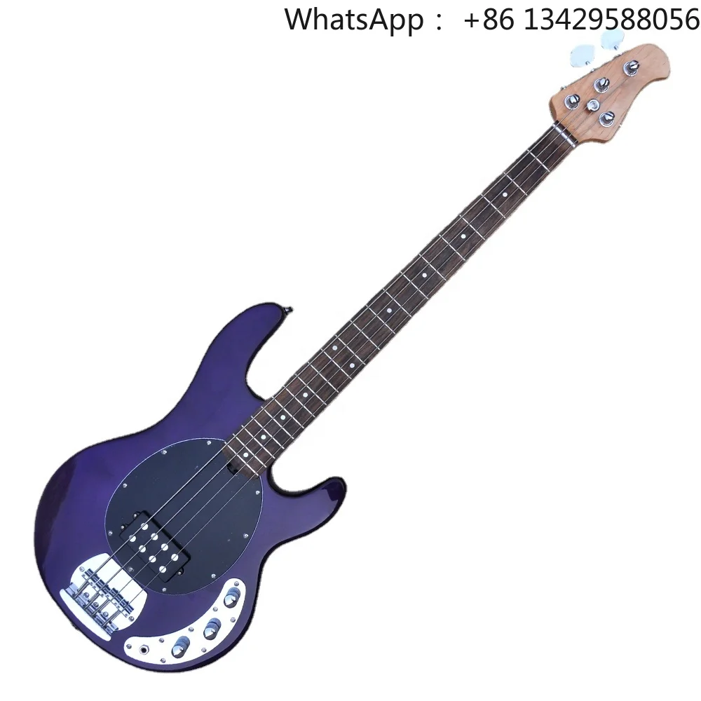 Flyoung Purple 4 Strings Electric Bass Guitar Musical instruments Bass Guitar Bajo Electrico