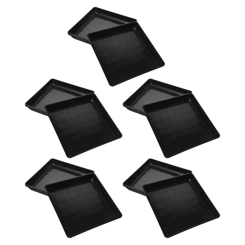 

10 Pcs Flower Pot Tray Plant Pots Indoor Drip Trays for Potted Plants Plastic Faceplate Planter Small Pp and Saucers