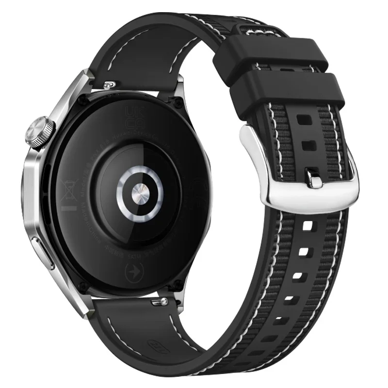 Official 22mm Nylon Strap For HUAWEI WATCH GT 7 6 5 4 46mm/Watch 4 5 6 Pro/GT 7 6 5 3 Pro 46 mm Composite Silicone Band Bracelet gallery 1