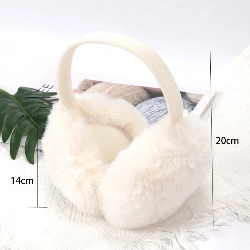 Winter Fashion Solid Soft Plush Ear Keep Warmer Earmuffs for Women Cute Outdoor Sports Earflap Protection Ear-Muffs Ear Cover