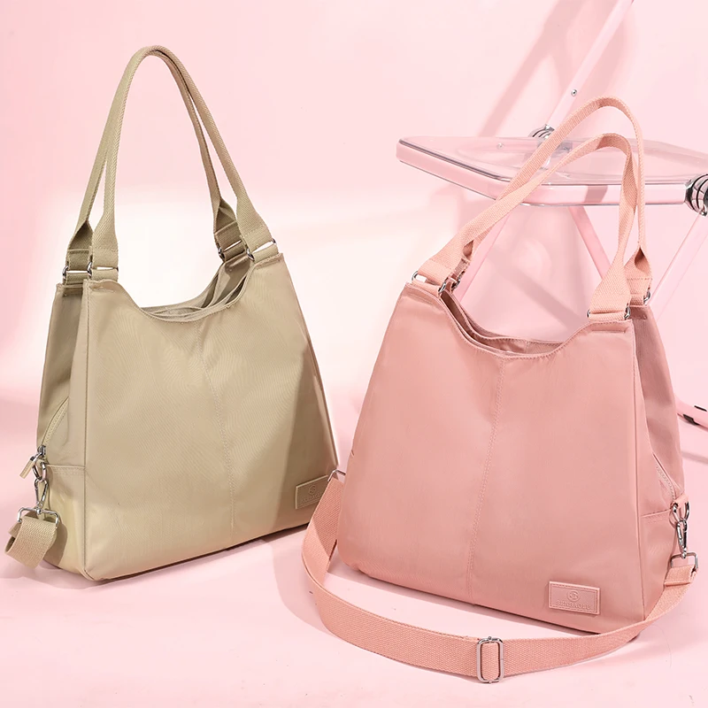 

Wear-resistant Women's Handbags Shoulder bag Nylon Messenger Bag Female Travel Top-handle multi-layered pockets Crossbody bag