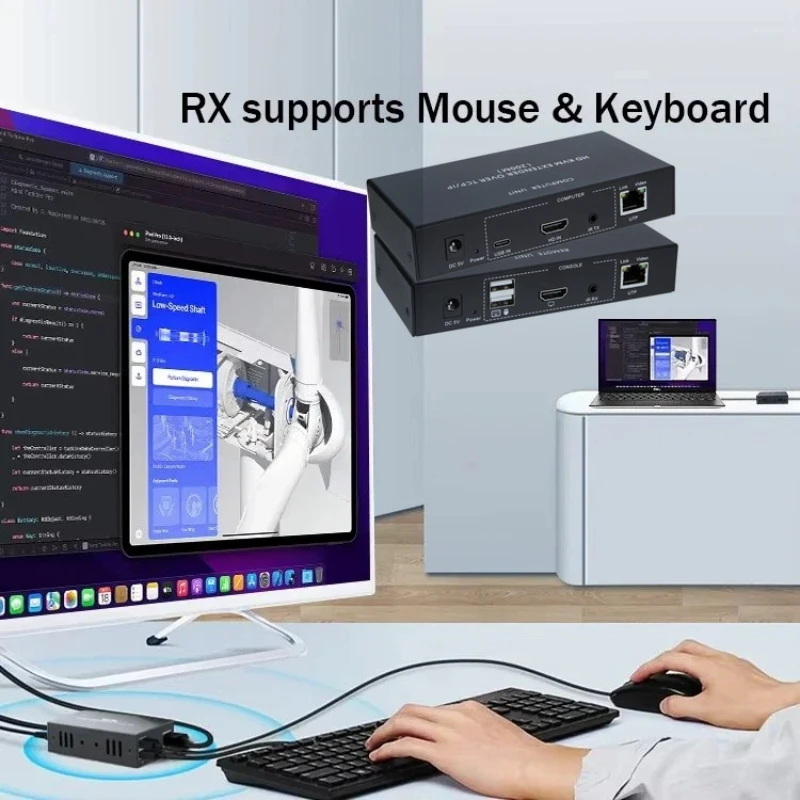 200m-hd-ip-kvm-extender-over-etherne-cat5e-6-cable-1080p-hdtv-usb-kvm-extender-656ft-support-mouse-keyboard-remote-for-pv-nvr