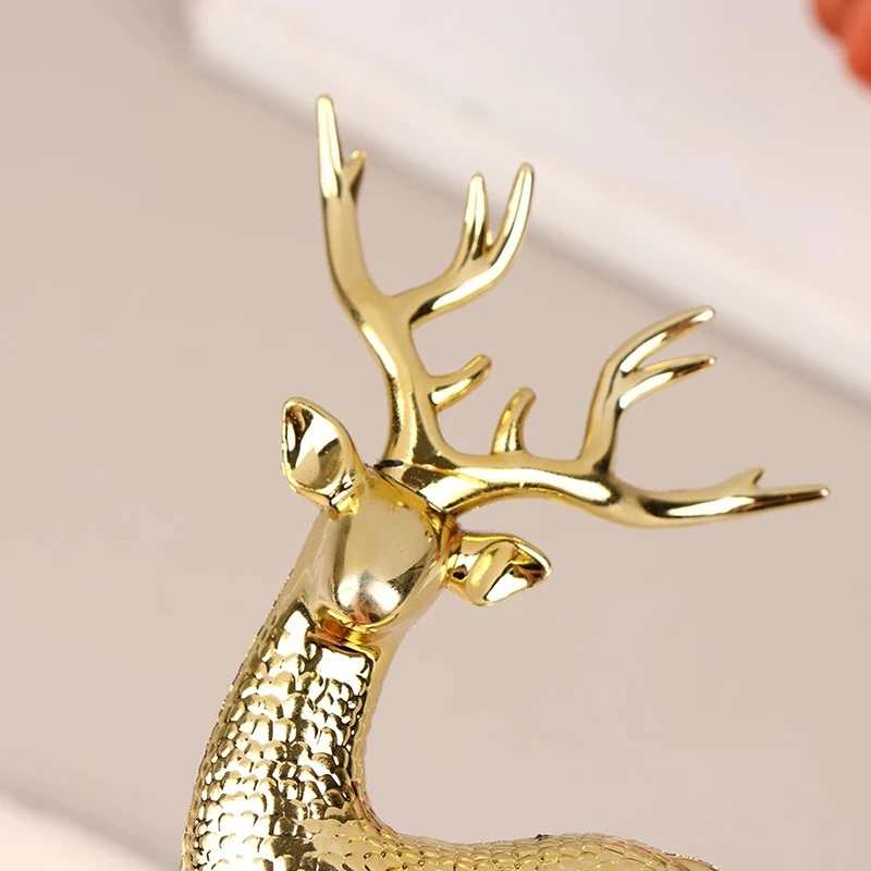 Christmas Decorations 2023 Artificial Simulation Christmas Sika Deer Figures Ornaments For Home Decorations Room Decor Interior
