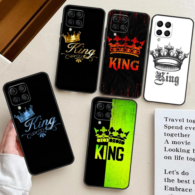 King Queen Art Case For Samsung Galaxy M32 M52 M12 M13 M23 M33 M53 M14 M34 M54 M20 M30s M31s M21 M51 Cover