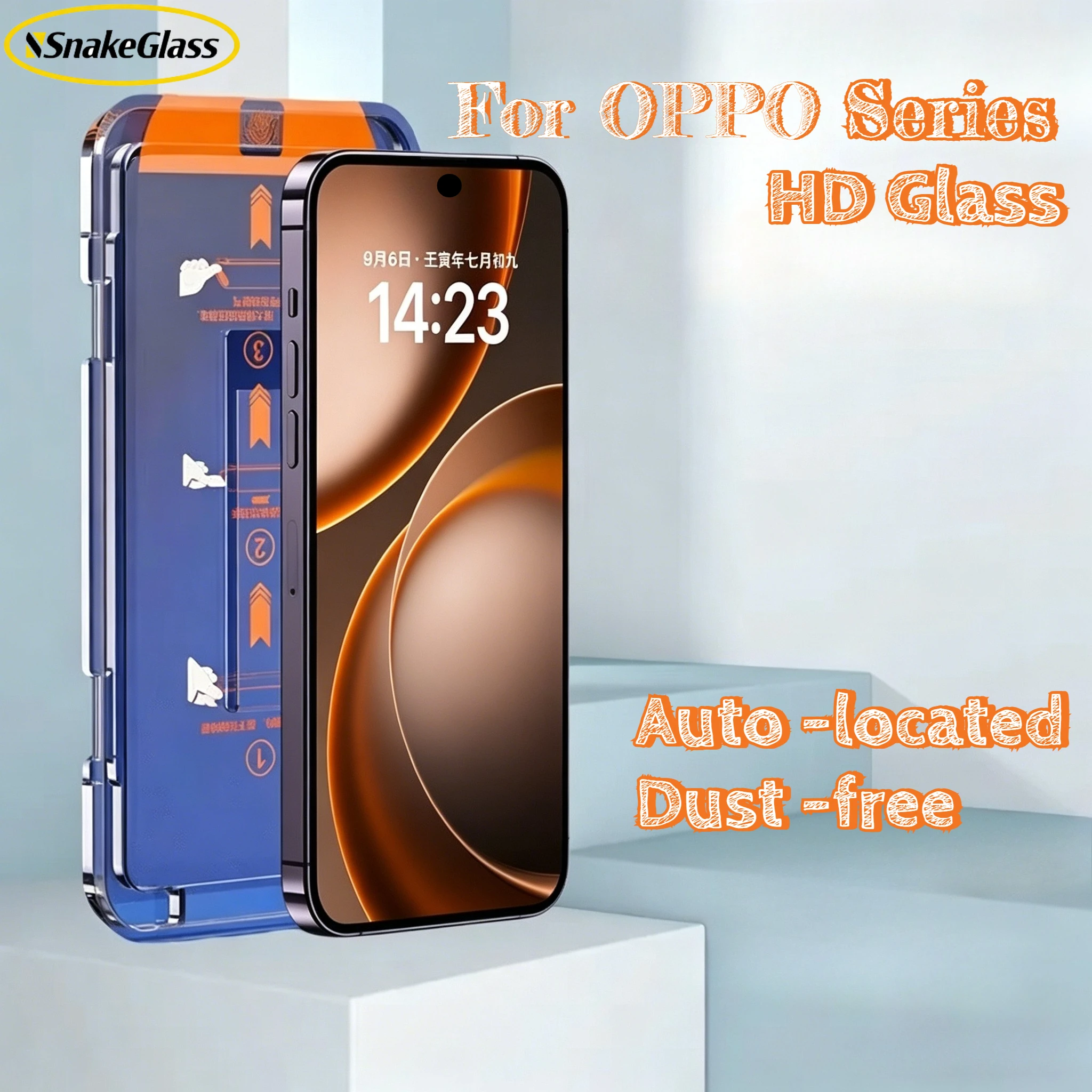 

For OPPO Reno 15 14 13Pro 12 11 10 9 Pro Plus Find X9 Ultra X9 X8 Pro X5 Screen Protector Toughened Glass Easy Install Auto-Dust
