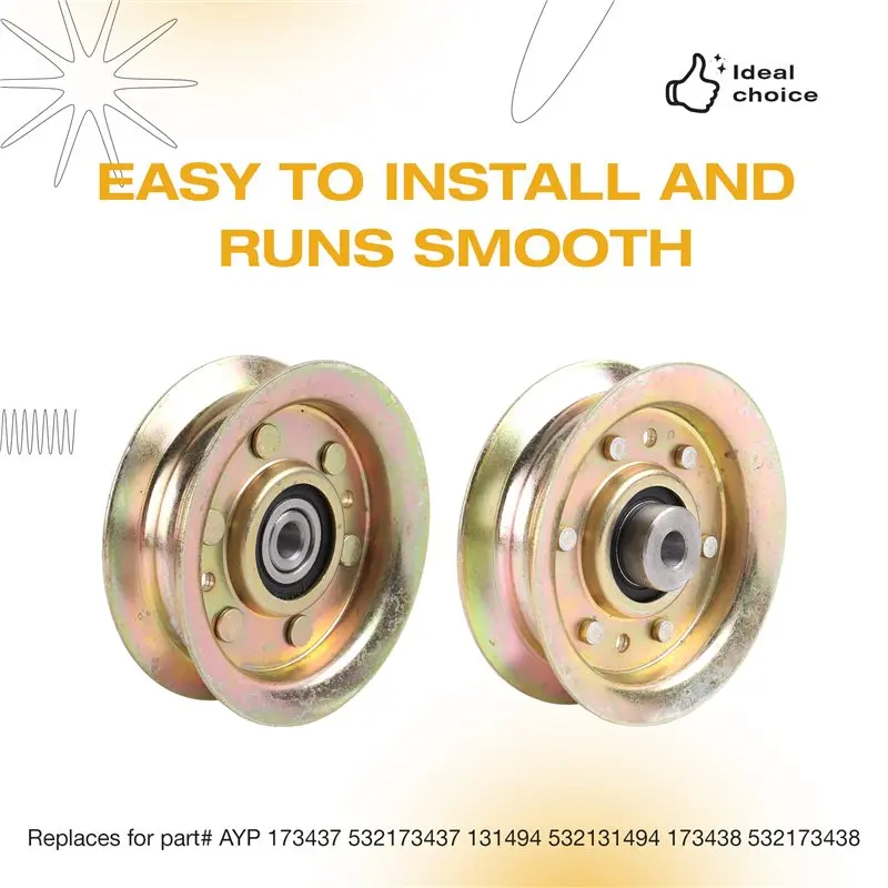 Top Sale For Craftsman LT1000 LT2000 532173437 Idler Pulley Bearings Lawn Mower Tractor With 42
