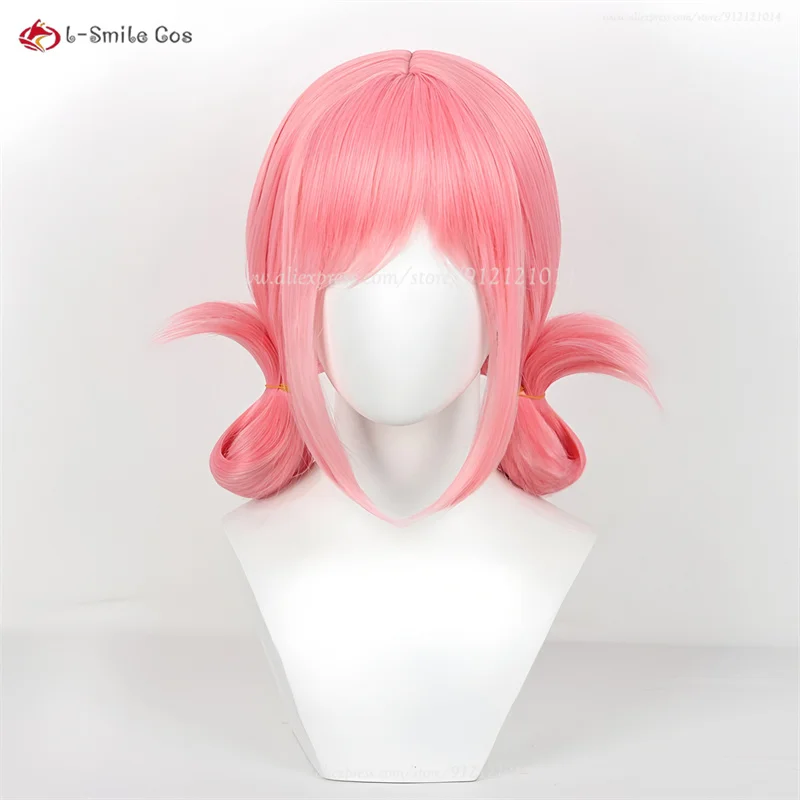 أنيمي تشيناتسو كانو هينا تشونو شعر مستعار تأثيري الكتان البني/الوردي شعر مستعار قصير تأثيري أنيمي شعر مستعار تأثيري مقاومة للحرارة الشعر الاصطناعية