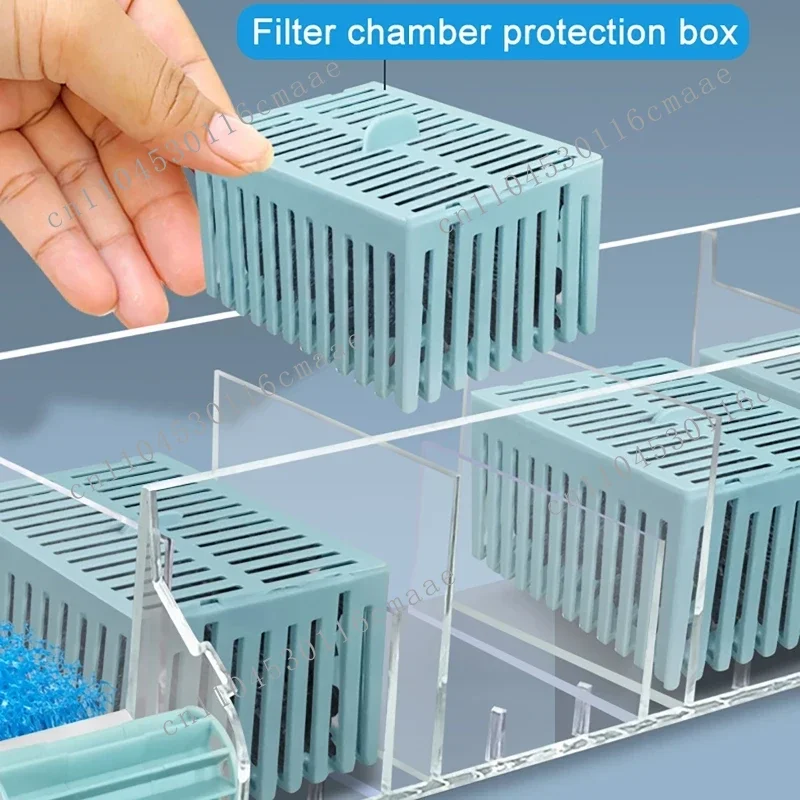 

Новый тип фильтровальной коробки для аквариума, настенный встроенный циркулирующий очиститель воды, используемый для аквариумных резервуаров с водяными насосами