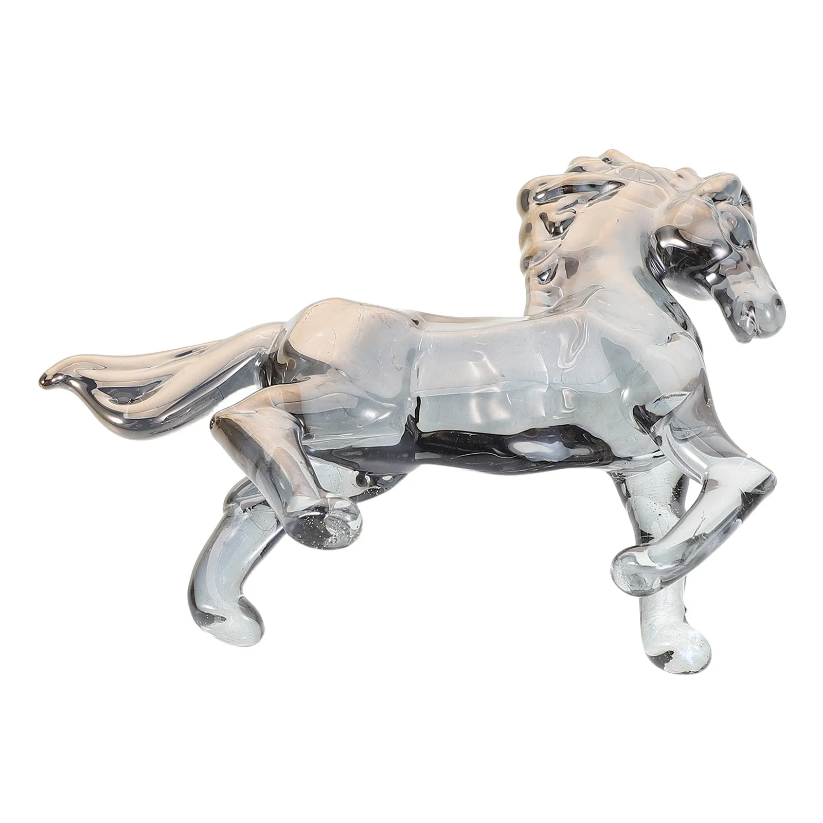 

Crystal Horse Showcase: Brilliantly Translucent Standing Horse Sculpture - Perfect Office Study Ornament - Timeless Animal Decor