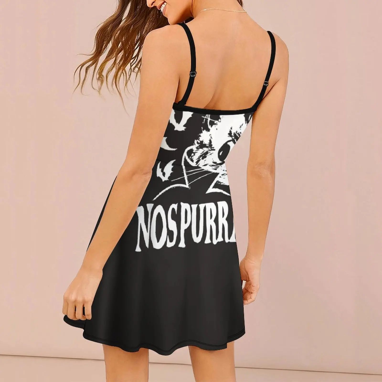 مثير الملابس النسائية الحمالة فستان القط شعيرات الطيور الفن الزراعة جرار الجرافيك المحملة المرأة فستان بكتافة عطلة الجدة