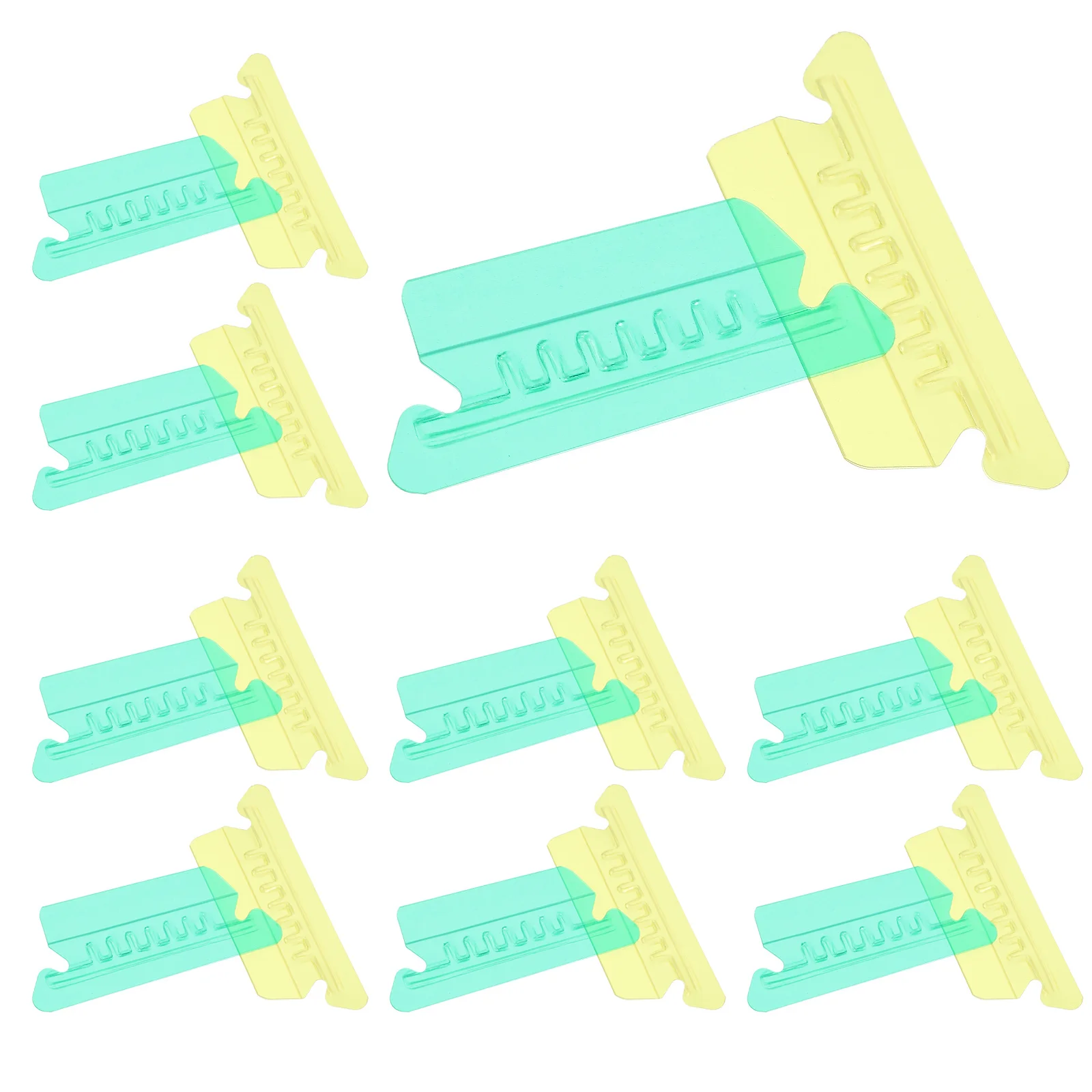 

20Pcs File Folder Tabs Classification Labels Small Hanging File Tabs Lightweight Clear Design for Document Organizer Office