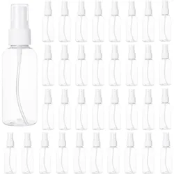 Vaporisateur portable transparent en plastique, 10/30/50/60/100ml, 10 pièces