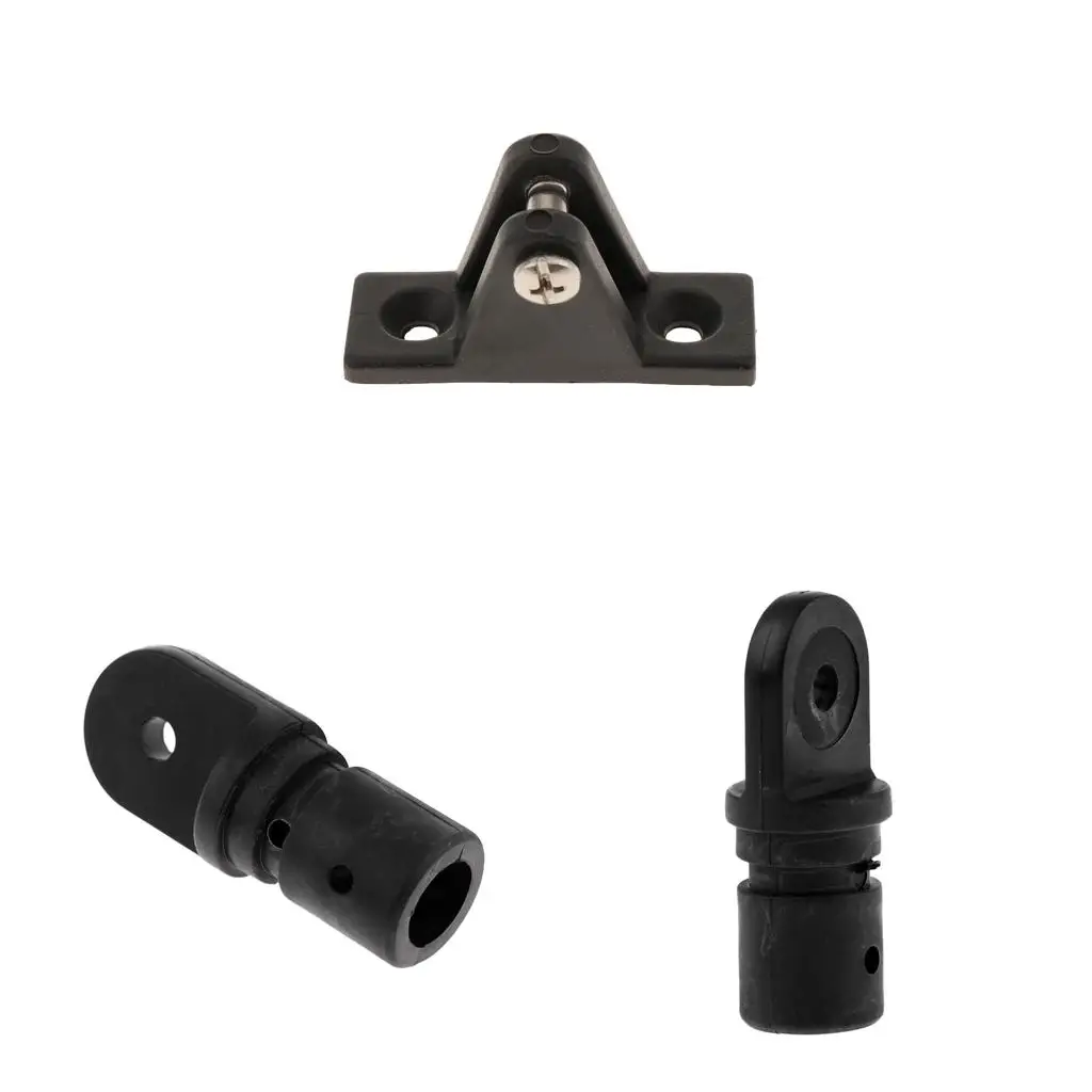 

Boat Canopy Deck Hinge Black ABS Plastic Nautical Accessories Marine Eye End Cap for Fishing Boat