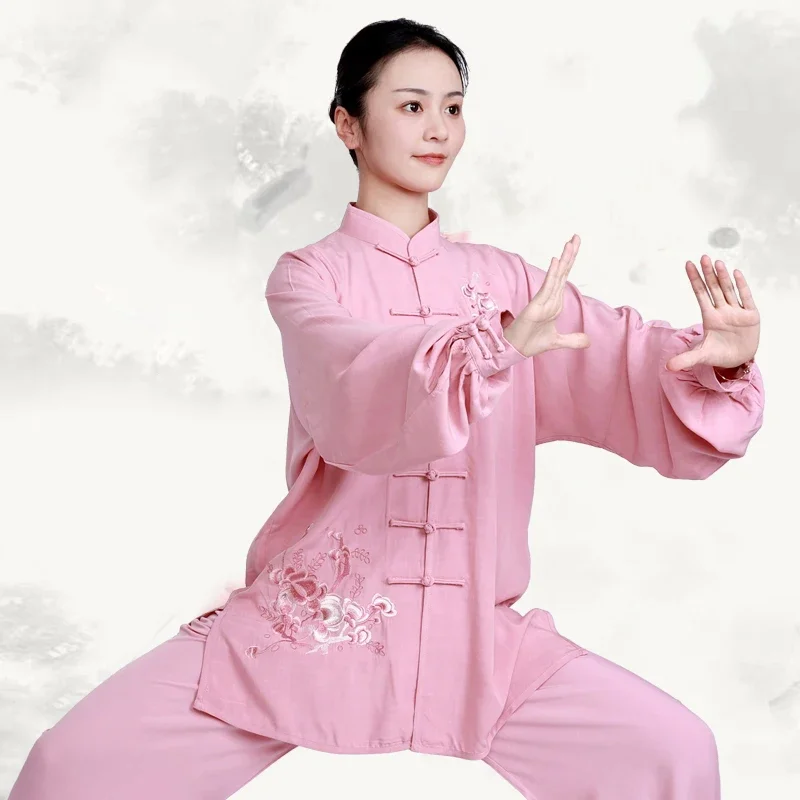 Kung Fu Tai Chi Clothing Martial Arts Clothes Taijiquan Wushu Uniform Wing Chun Multicolor Embroidery 2022 New Style