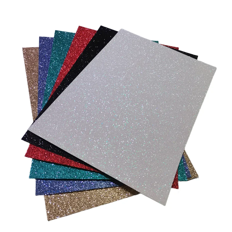 5 Sheets A4 Size 200Gsm Glitter Cardstock Paper,Glitter Paper For Diy Crafts,Cupcake Topper,Birthday And Wedding Party Decors