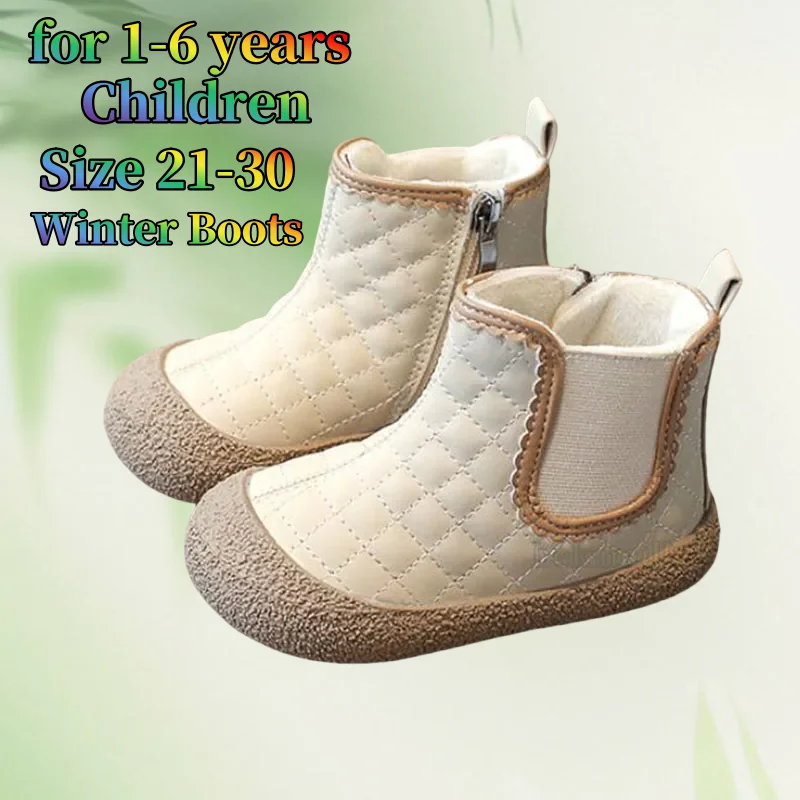 Winter Kids Shoes for Girls Snow Boots Soft Bottom Baby Girl Shoes Non-slip Outdoor Infant Boys Boots