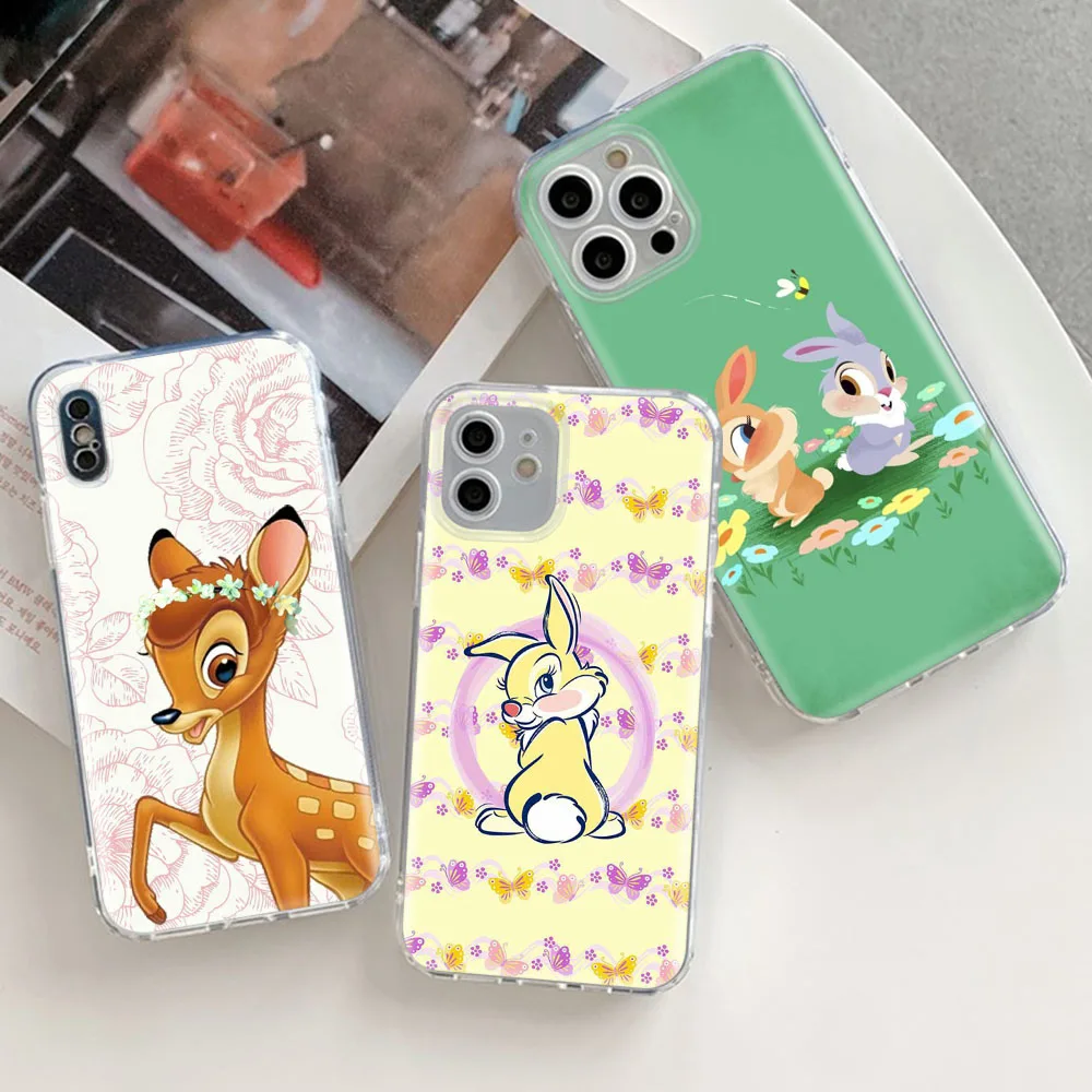 Bambi Hummingmint Transparent Case for LG V60 THINQ5 V50 V40 Stylo 6 Q61 Q60 Q52 K30 K92 K62 Cover