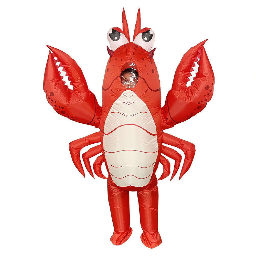Red Lobster Inflatable Suit Full Coverage Cartoon Doll Costume Business Activities Animal Cosplay Clothing Prop