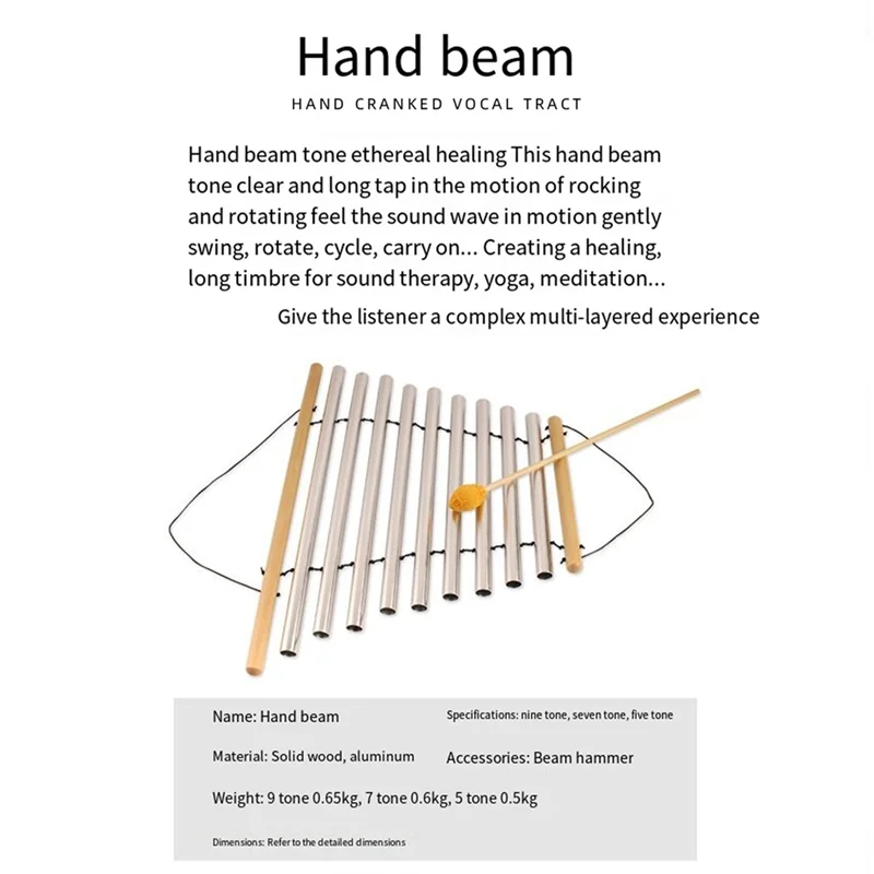 

A51Q-Outdoor Wind Chimes Sound Therapy Professional Therapy Percussion Instruments Handheld Wind Chimes