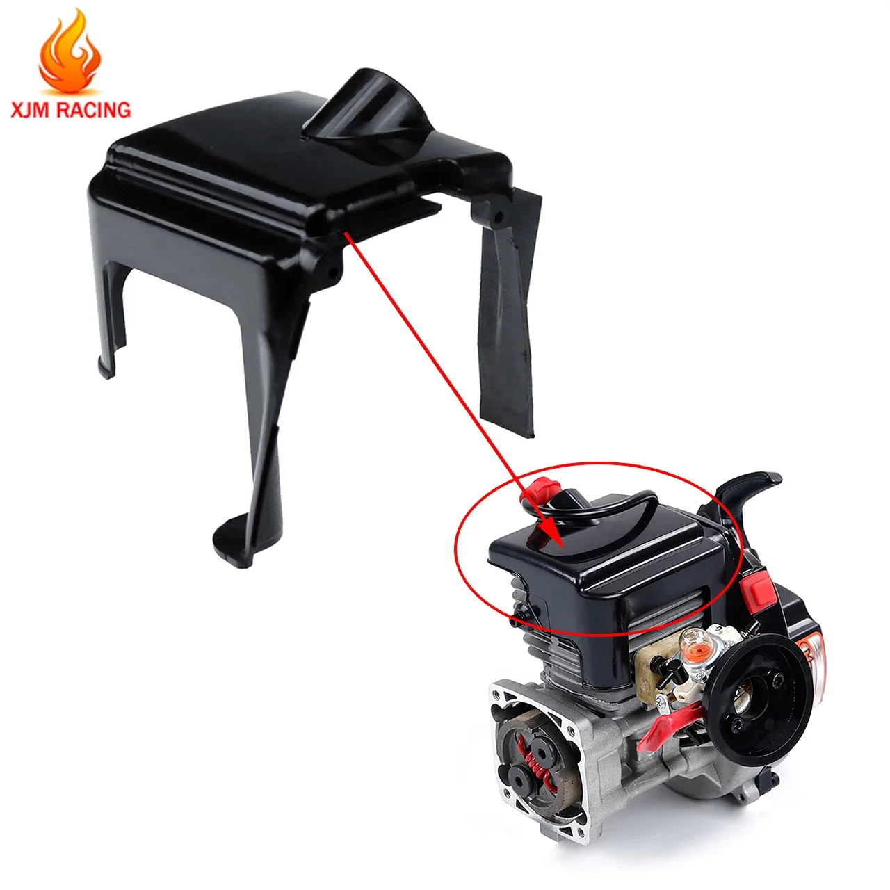 Cilinder Cover voor 45CC Motor Schaal Gas Motor voor 1/5 HPI ROFUN ROVAN KM BAJA LOSI FG MCD RCMK DDT FID GoPed RedCat Rc Auto Deel