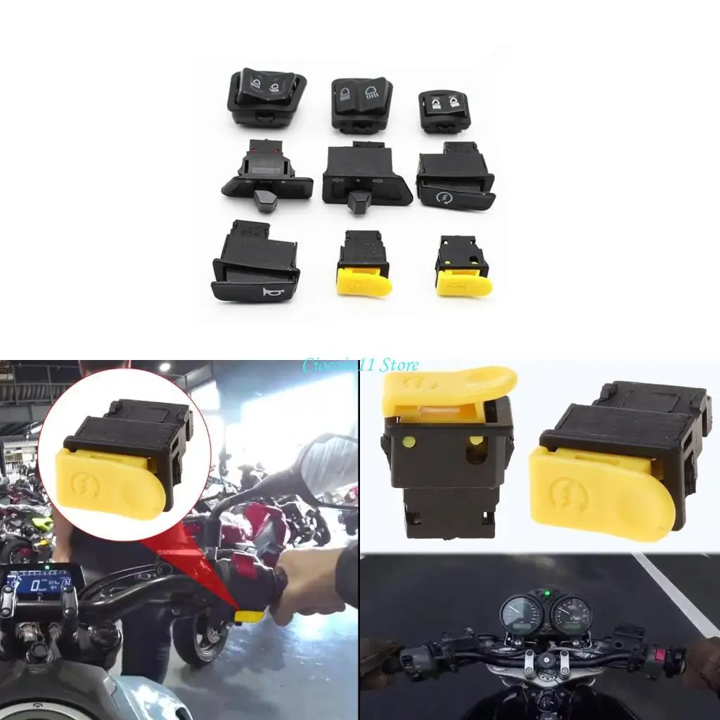 

Y1UB For Roketa Maui MC-08-50 GY6 50 80cc Scooter Starter Switch Start Button 2 PINS