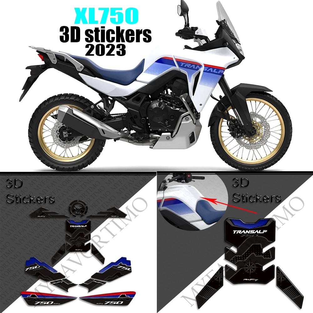 

XL750 Motorcycle 3D Sticker XL750 Transalp Tank Pad Protector Stickers Anti Scratch For Honda XL750 XL 750 TRANSALP 2023