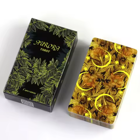 Aurora Tarot Let Stars Guide Journey As You Explore The Traditions of A Marseille Tarot Deck 10.3*6cm 78 Pcs Tarot Cards