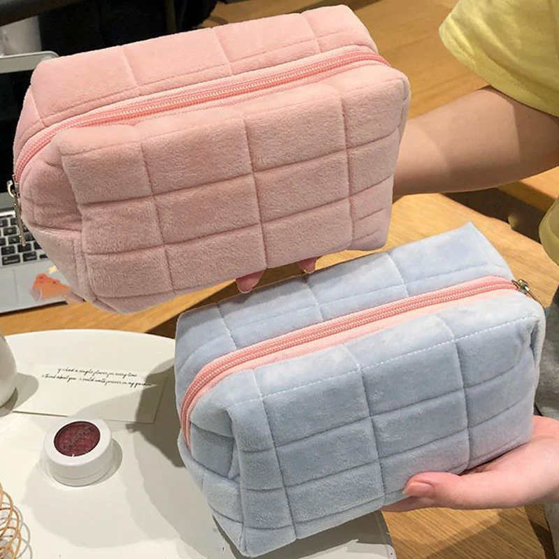 New Large Capacity Cosmetic Storage Bag Women Makeup Organizer Handbag Stationery Bag Pencil Case Pencilcase Pen Box Supplies