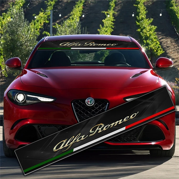 Adesivo impermeabile per parabrezza anteriore auto per Alfa Romeo 156 Giulia Giulietta Stelvio Brera Spider GT 159 147 Mito 166 accessori