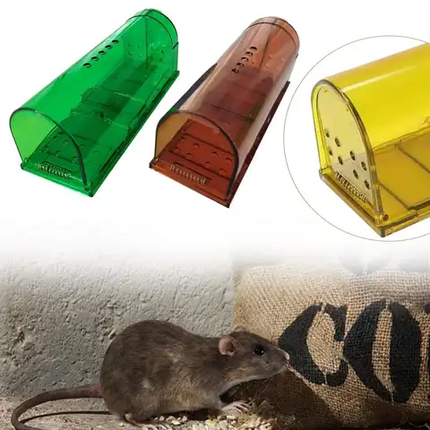 Reusable Mouse Trap Cage - Humane No Kill Rodent Catcher for Pet Control 1Pc Mouse Trap Cage Strong Mousetrap L1A1