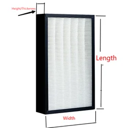 Custom Made Hepa Filter  410*310*50mm Air Purifier Parts