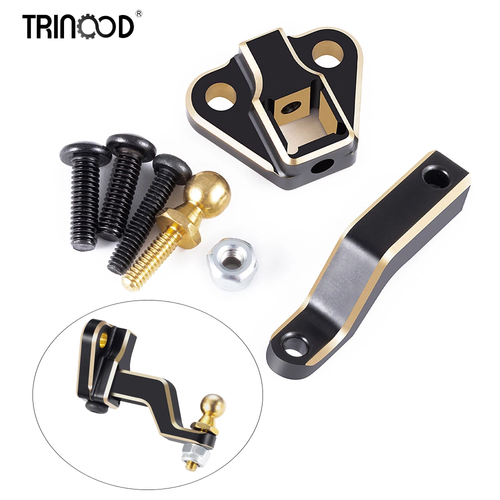 

TRINOOD Copper Rear Bumper Tow Trailer Hook Drop Hitch Receiver For 1/18 TRX4-M Defender RC Crawler Car Upgrade Parts