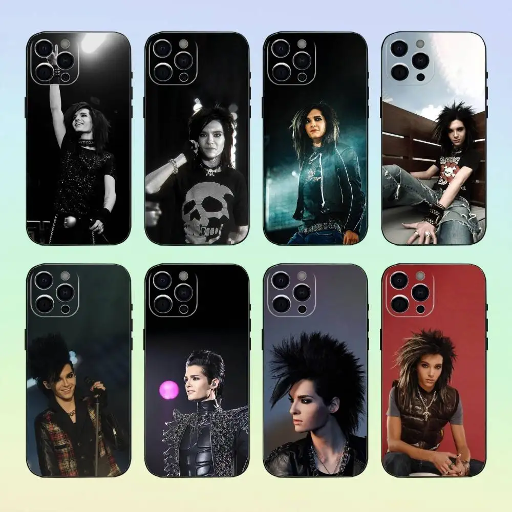 

Bill K-Kaulitz COOL Rock Phone Case For iPhone 17,16,15,14,13,12,11 ,Soft Silicone Black Cover