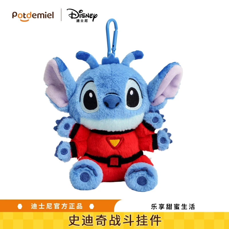 Potdemiel Disney Stitch Pluche Pop Sleutelhanger Anime Cartoon Stitch Knuffels Gevulde Pop Zacht Student Speelgoed Tas Hanger Paar Gift
