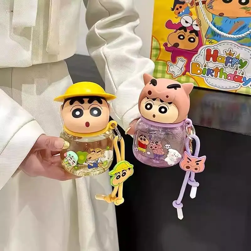 

Crayon Shin-chan Water Cup Anime Cartoon Printing Kawayi Buriburizaemon Portable Mini Milk Coffee Cup Children's Holiday Gifts