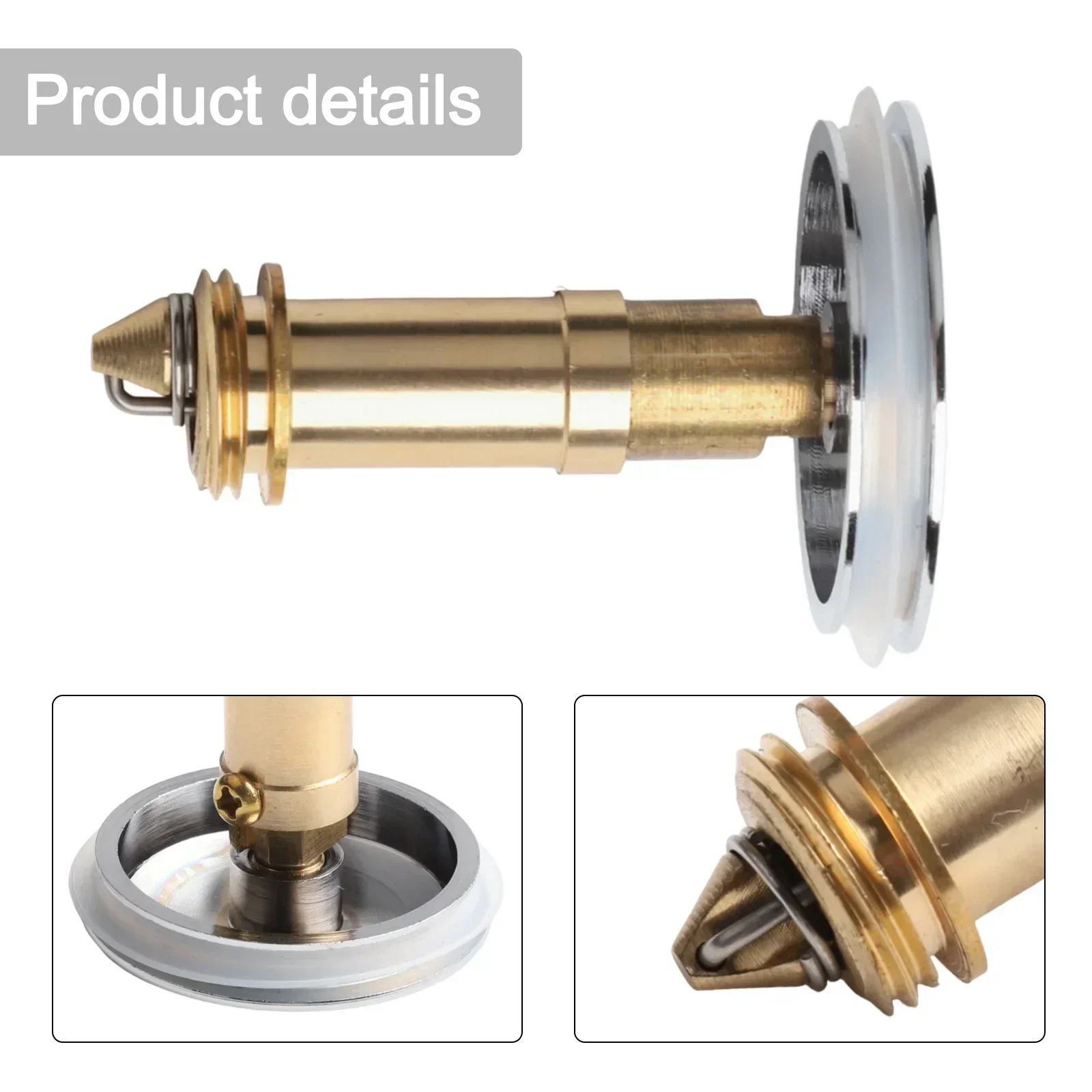 

38mm Bathroom Sink Drain Stopper Plugs Bounce Push Button Click Clack Basin Drainer Plug Drain Button Waste Stopper