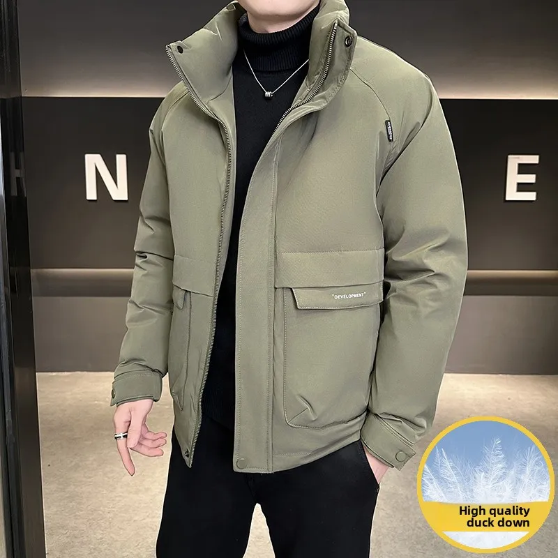 

Мужская зимняя утепленная легкая теплая повседневная куртка из полиэфирного волокна в городском стиле для ежедневной носки