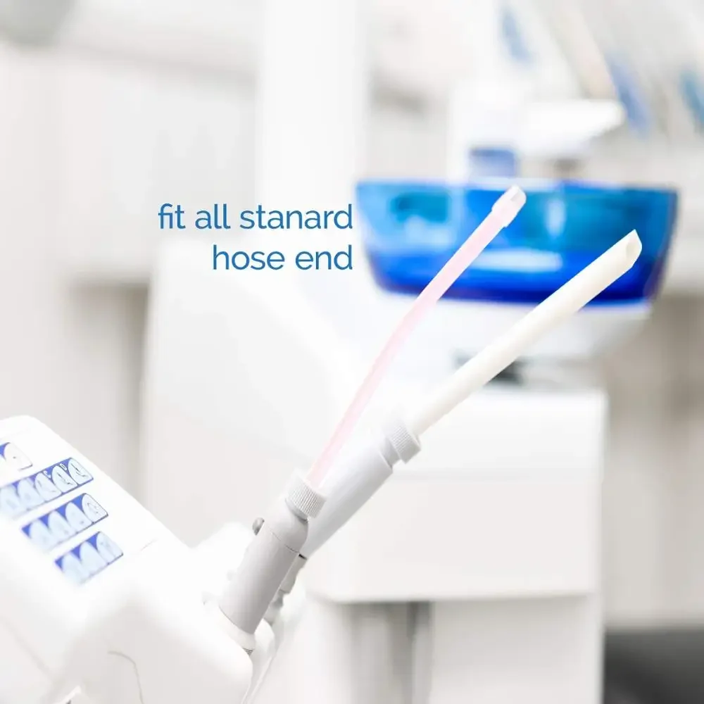 100 قطعة/الحقيبة HVE أطراف إخلاء الأسنان ذات فتحات تهوية عالية الحجم للاستعمال مرة واحدة #5