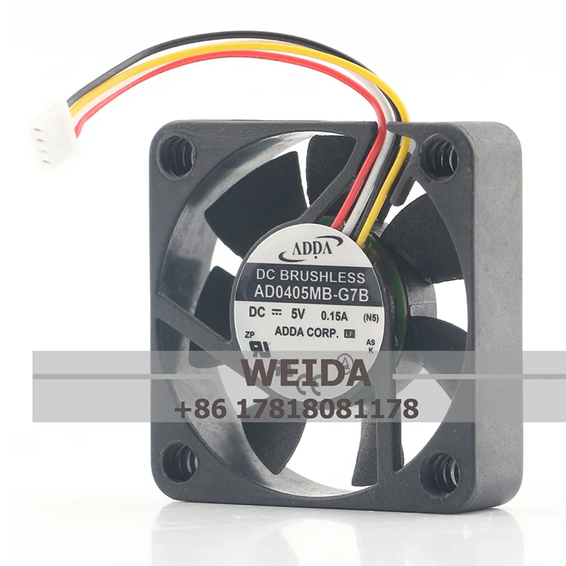 Original ADDA 4010 5V 0.15A AD0405MB-G7B 4-wire PWM Super silent fan 40*40*10MM