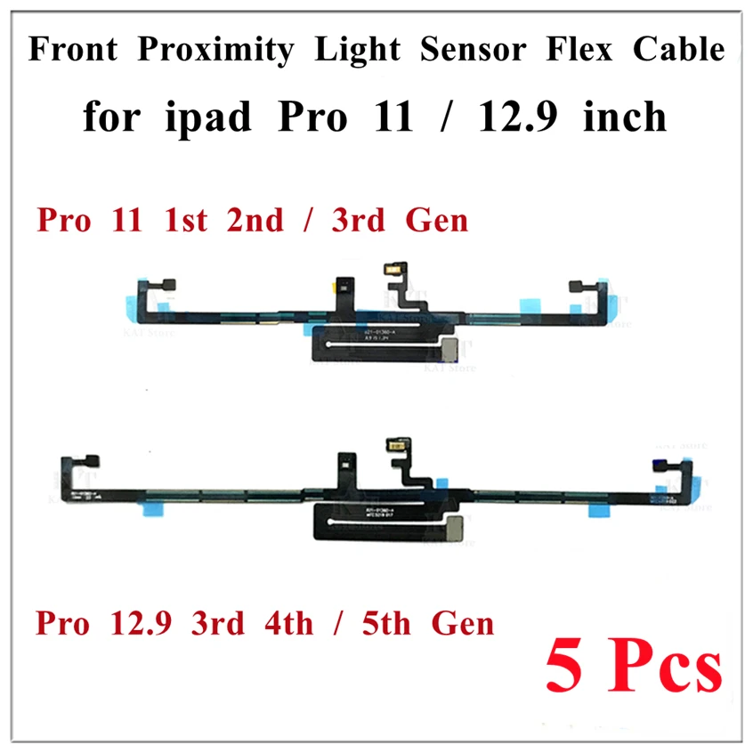 

5Pcs Face ID Recognition Proximity Light Sensor Motion Flex Cable For IPad Pro 11 1st 2nd 12.9 Inch 3rd 2018 4th 2020 2021 2022