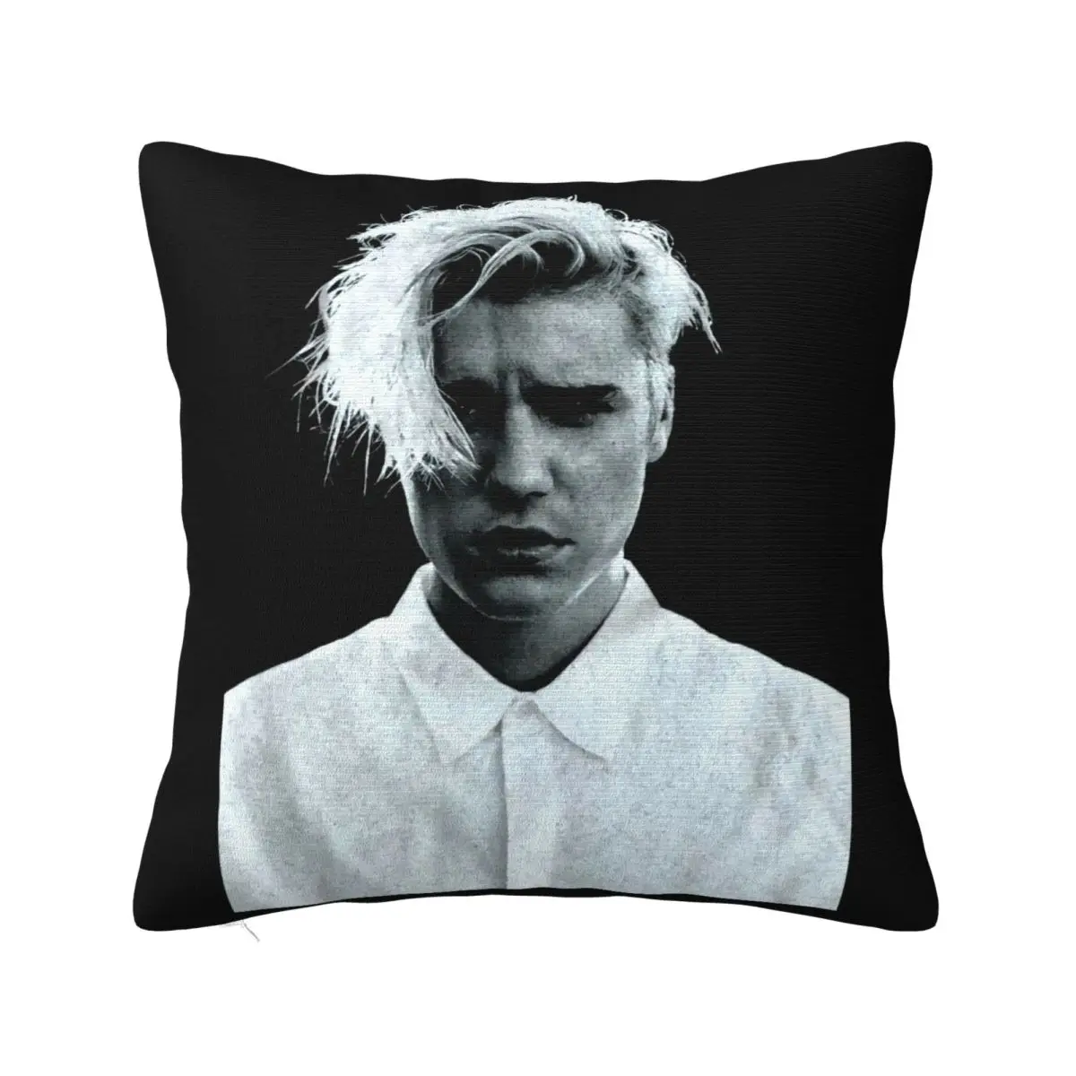 Justin Bieber Black White Photo Purpose Tour Merchandise Cotton Animal Personality Pillow Case