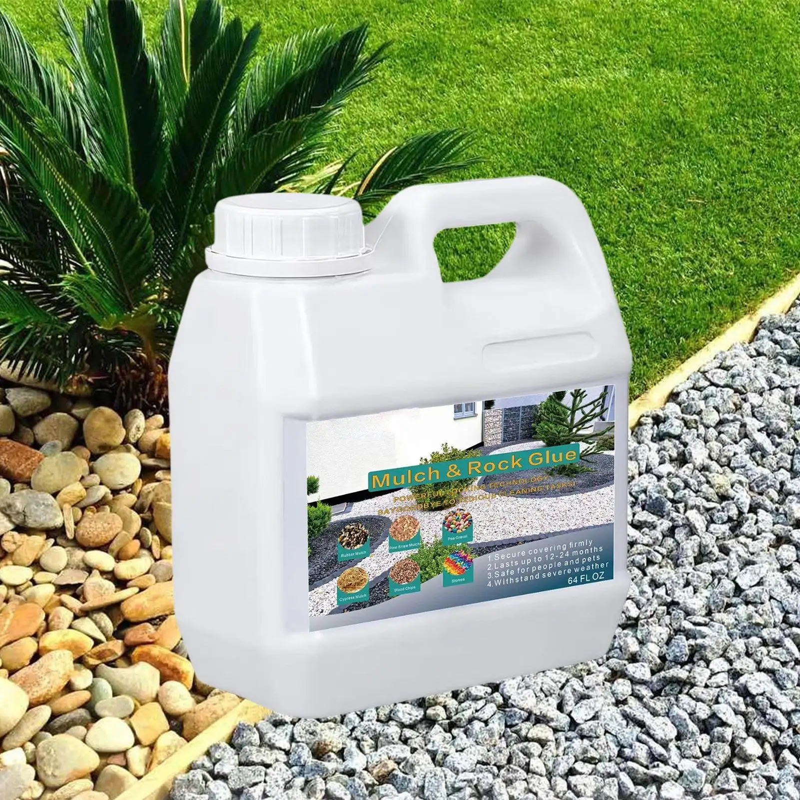 Strong Mulch Rock Glue Landscaping Gravel Binder Slip-resistant Mulch Lock Adhesive For Lawn Patio Garden Border