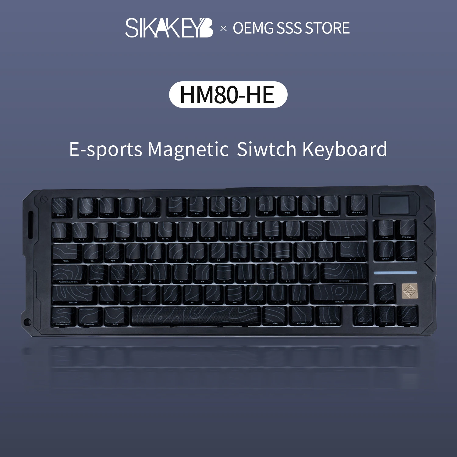

SIKAKEYB Castle New HM80 Aluminum Alloy Edition 82-key Gaming Magnetic Keyboard Gateron Magnetic Jade Axis Switch Gasket